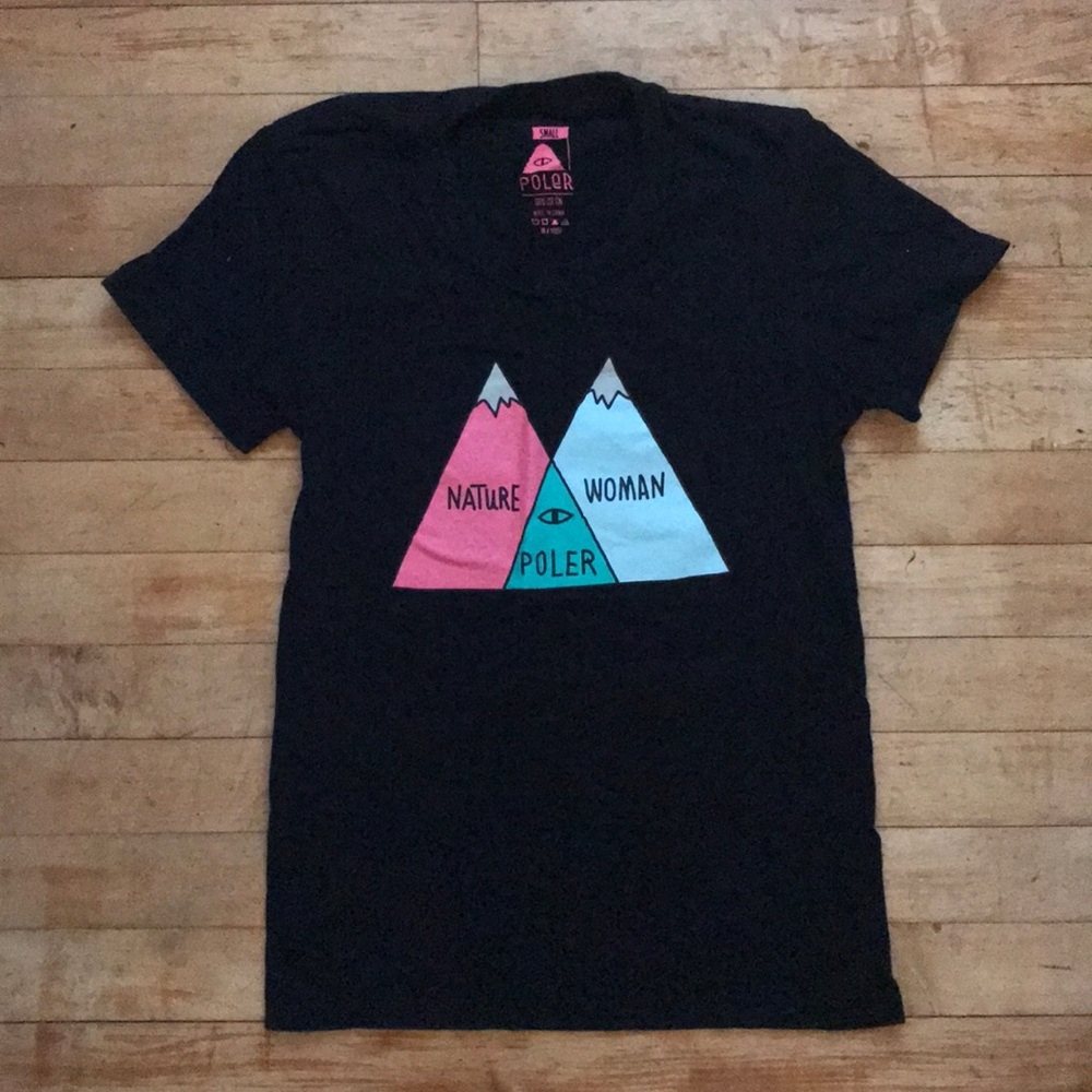 Poler ‘Nature Woman’ tee shirt Sz Sm